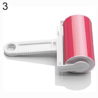 Washable Home Sheet Pet Hair Dust Remover Clothes Cleaning Sticky Lint Roller - Rose-Red zsjhtc