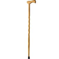 Handcrafted Wood Walking Cane - Made in the USA by Brazos - Twisted Bois D 'Arc - 37 Inches