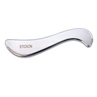 Stainless Steel Gua Sha Scraping Massage Tool - STICKON IASTM Tools Great Soft Tissue Mobilization Tool (D Shape)