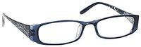 The Reading Glasses Company Navy Blue Patterned Lightweight Readers Womens Ladies Spring Hinges R74-3 +1.50