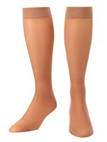 Absolute Support Sheer Knee Hi Graduated Light Compression Stockings 8-15mmHg Nude Large