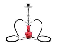 Hookah 20" Red 2 hose shisha nargila bar narguile nargile 5 stars hookas smoking
