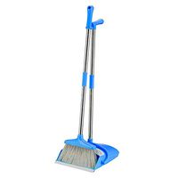 Broom and dustpan set Long Handle Broom Dustpan Set Cleaning Broom Combination Suitable For Home Kitchen Use Broom and dustpan set (Color : Blue, Size : 83x25.5x26.5cm)