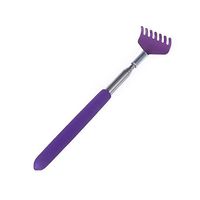 Large Extendable Stainless Steel Telescoping Back Scratcher with Non Slip Grip - Extends 27 (Purple) by Back Scratcher