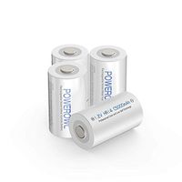POWEROWL Rechargeable C Batteries Nickle Metal Hydride 5000mah Low Self Discharge NiMH C-Cell Battery (4 Pack)