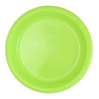 Pans Pro 50 Count Plastic Plate (10 Inch, Lime Green)
