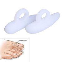 Kkika 4 Pair/8PCS Soft Silicone Orthopedic Metatarsal Rings Hammer Foot Gel Toe Separator Correction Straightener Protector Cushion Pads