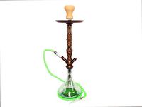 Zebra Smoke Absolute 24" Single Hose Hookah Modern Shisha (Green)