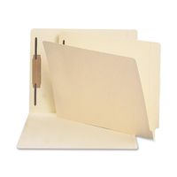 Smead End Tab Fastener File Folder with Antimicrobial Product Protection, Shelf-Master Reinforced Straight-Cut Tab, 1 Fastener, Letter Size, Manila, 50 per Box (34113)