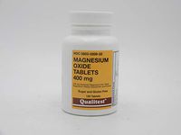 Qualitest Magnesium Oxide 400 mg, 120 Tablets (2)