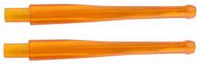 2 Amber Straight Bit Replacement Stem Missouri Meerschaum Corn Cob Pipe