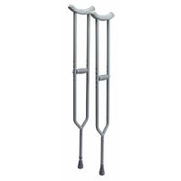 Lumex 3615A Bariatric Imperial Steel Crutches, Tall, Color Aluminum