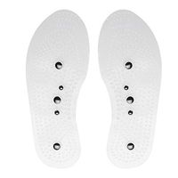 Insoles Magnetic Massager Silicone 2 Pair Magnet Reflexology Insoles,Fatigue Relieving Health Care Foot Massage Shoe Pads Could Cut to Size(L)