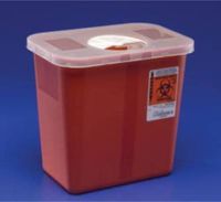 Kendall Multi Purpose Sharps Container W/Rotor Lid 1/2 Gallon Red - Model 8920sa by Covidien /Kendall