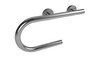 Lifeline Toilet Paper Holder Grab Bar - Designer Series | Left Hand | Brushed Nickel