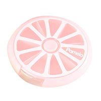 Tinffy Rotate Fruit 7 Day Pill Box Portable Round Weekly Pill Organizer Travel Storage Pill Dispensers & Reminders