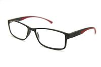 ColorViper 6904 Semi-Rimless Flexie Reading Glasses NEW COLOR (z1 full rim/red, 1.00)