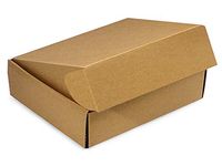Decorative Shipping Boxes - Kraft Gourmet Shipping Boxes 12x9x3" Auto Lock Boxes - (2 Packs; 6 Boxes Per Pack) - WRAPS-53KR