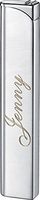 Personalized Nidia Brushed Silver Finish Traditional Candle Flame Lighter Free Engraving