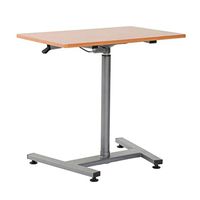 CX Multifunctional Notebook Desk Adjustable Height Moving Side Table with Detachable Casters Multi-Purpose Overbed Table for Sofa Side Bedside