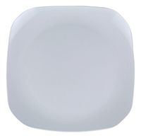 Yanco MD-412 Milando Square Plate, 11.5" Length, 11.5" Width, Melamine, White Color, Pack of 12