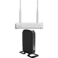 NETGEAR N300 Wi-Fi Router with High Power 5dBi External Antennas (WNR2020v2) and High Speed DOCSIS 3.0 Cable Modem (CM400-1AZNAS)