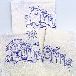 Moore Medical Podiatry Towel 13" X 18" Polyback (2-ply Tissue/poly) Blue/white - Case of 500