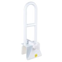 AW Bathtub Grab Bar Safety Rail Adjustable Lock to Tub Side Clamp On Handle 440lbs Support for Elderly Handicap