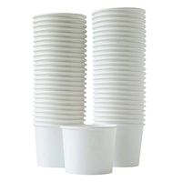 Paper Ice Cream Cups - 50-Count 11-Oz Disposable Dessert Bowls for Hot or Cold Food, 11-Ounce Party Supplies Treat Cups for Sundae, Frozen Yogurt, Soup, White