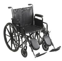 McKesson Wheelchair Steel 20"W x 16"D Swing-Away Footrest 146-SSP220DDA-ELR