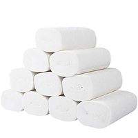 kingfansion 12 Roll Paper Towels Home Kitchen Universal 3 Layers Coreless Soft Smooth Strong and Highly Absorbent Family Bulk Toilet Paper Select a Size 12x13cm