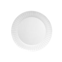 Party Essentials N62404 Deluxe Hard Plastic Round Appetizer Plate, 6" Diameter, White (Case of 288)