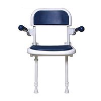 JGWJJ Shoe Bench Bathroom Folding Stool Folding Chair with Legs with Armrest Shower Stool Bath Chair Bath Chair