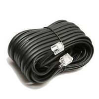 Permo 50 Feet Black Telephone Extension Cord Cable Line Wire