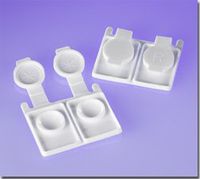 Zink Color Disposable Contact Lens case White x50 pc