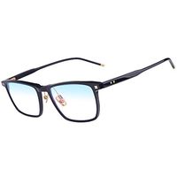 Reading glasses Full-Frame, Stylish Men's, High-Definition Transparent Lenses, Comfortable Fit Nose Pads, Blue Light Blocking Glasses Anti Glare
