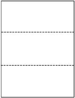 White Notecards 8 1/2" X 3 2/3" 300 Count