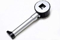 Handheld 20 Times Magnifying Glass Metal Full Metal Spoon Shaped With LED Lamp With Scale Magnifying Glass To Do Experimental Observation Biology To See Map Jewelry Jade Identification LIXFDJ Vision A