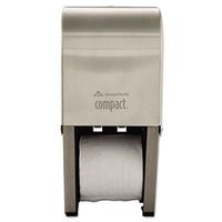Georgia Pacific Compact 56782 Vertical Double Roll Coreless Tissue Dispenser, 6x6.5x13.5, Stainless
