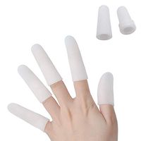 EudoUS 16PCS Gel Finger Cots Finger Cover Silicones Finger Protectors Waterproof Finger Sleeves Great for Finger Arthritis Finger Psoriasis