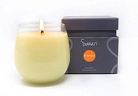 SANARI – Organic Aromatherapy Candles, Stemless Wine Glasses, Zen Candles, Fragrance Free, Non Toxic, Essential Oils, Non GMO Soy, Vegan & Made in The USA - Douglas Fir, Chamomile & Lavender, 16oz