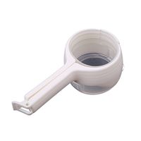 LJSLYJ Home Seal Pour Food Storage Bag Sealer Clip Freezer Fridge Bag Sealing Clip (White)
