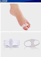 2 Holes Pain Relief Toe Gel Separators Stretchers Straighteners Alignment Bunion Size S for Womens(Pack of 1 Pair)