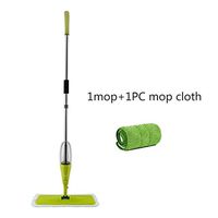 LLPBEAUL Home Cleaning Tools Spray Mop +3 PCS Cleaning Cloth Head Combination Wooden Floor Ceramic Tile Automatic Mop (Color : Green)
