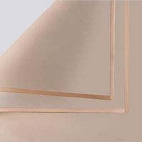 20 Counts Korean Style Phnom Penh Jelly Film Solid Color Floral Wrapping Paper Bouquet Packaging Material Wrapping Paper High-Grade Floral Materials,22.8x22.8 Inch (Khaki)