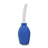 Pevor Anal Douches Enema Bulb 310ML Easy Insert Anal Douche Vaginal Anal Cleansing System for Men and Women (Blue)