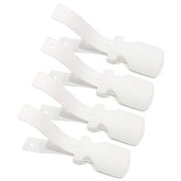 Wenje Lazy Shoe Helper - 4pc Handled Travel Shoe Horn Lifting Helper -Easy on Easy Off, Plastic Shoehorn Helper for Men, Women and Kids Fits for All Shoes 4pcs White