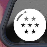 SoCool - Dragonball Decal - Vinyl 4" wide (Color: WHITE) decal laptop tablet skateboard car windows sticker