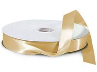 Gold Value Double Faced Satin 7/8"x100 yds 100% Polyester Ribbon (3 Spools) - WRAPS-VDFS5027