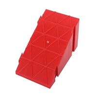 Slope Pad, Car Stroller Locomotive Bicycle Mat- Car Repair Shop Store Garage Ramps Damping Pad Vehicle Ramps (Color : Red)